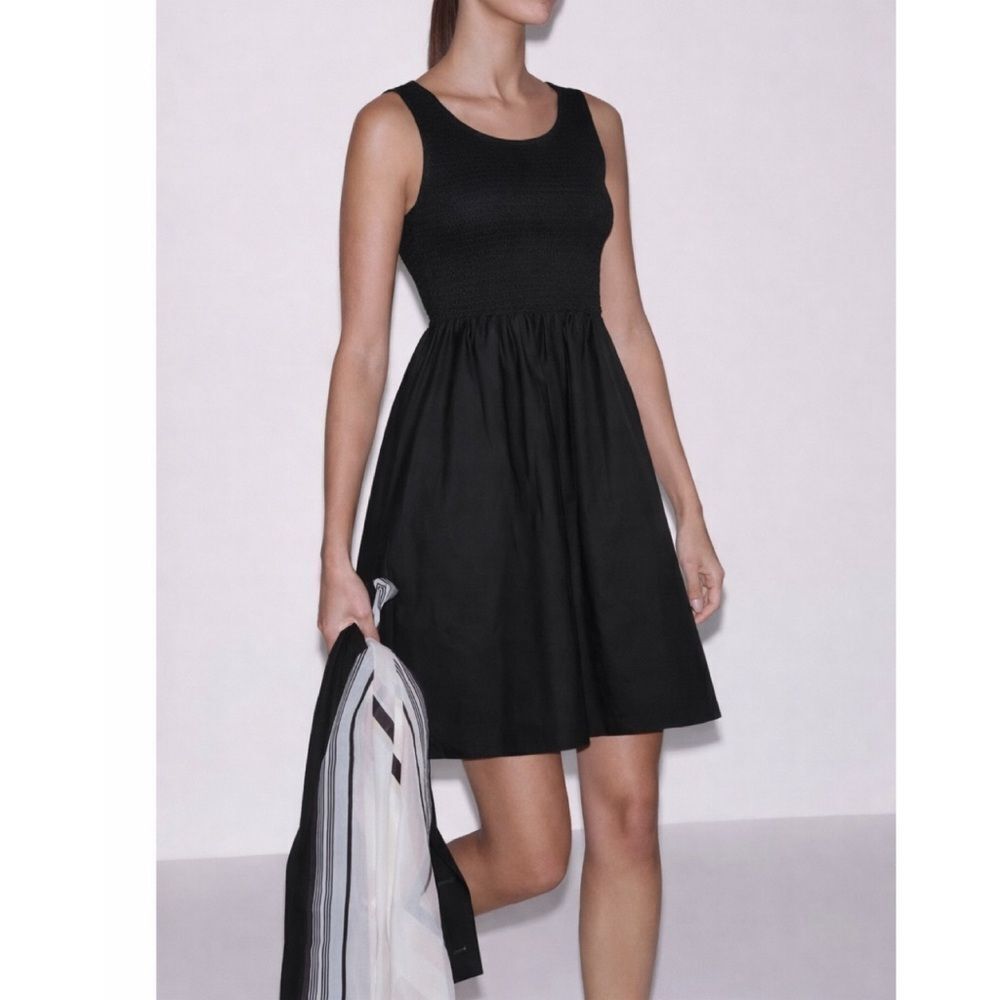 French Connection Poplin Smocked Dress 6